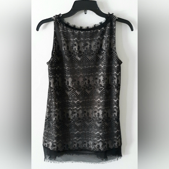 CAbi Anthropologie Lace Trim Top - Picture 5 of 6